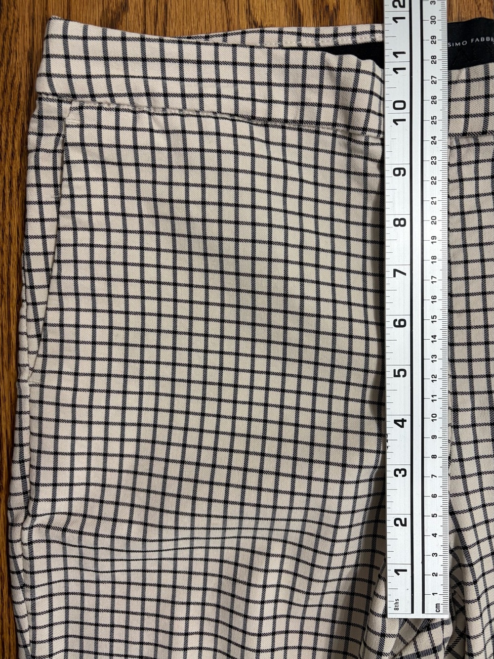 B&W Checker Print Cropped Trousers (12) - Picture 5 of 7
